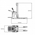 Чертеж Штабелер AURORA MB15-Li