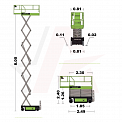 Чертеж Ножничный подъемник AURORA ZS0808AC-LI
