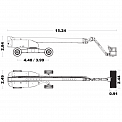 Чертеж Телескопический подъемник AURORA TB39RJ PLUS