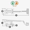 Чертеж Телескопический подъемник AURORA BT22HRT