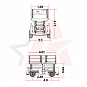 Чертеж Ножничный подъемник AURORA SR1623D 