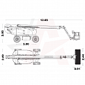 Чертеж Коленчатый подъемник Sinoboom AB26J PLUS