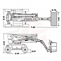 Чертеж Коленчатый подъемник AURORA BA16CHRT