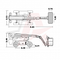 Чертеж Телескопический подъемник AURORA BT18CRT