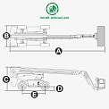 Чертеж Телескопический подъемник AURORA BT24ERT