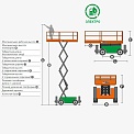Чертеж Ножничный подъемник Dingli JCPT1218DC