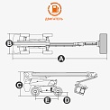 Чертеж Телескопический подъемник AURORA BT24BRT