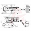 Чертеж Коленчатый подъемник AURORA BA16CHRT2