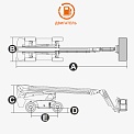 Чертеж Телескопический подъемник AURORA BT26RT