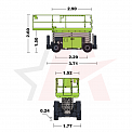 Чертеж Ножничный подъемник AURORA ZS1018RT